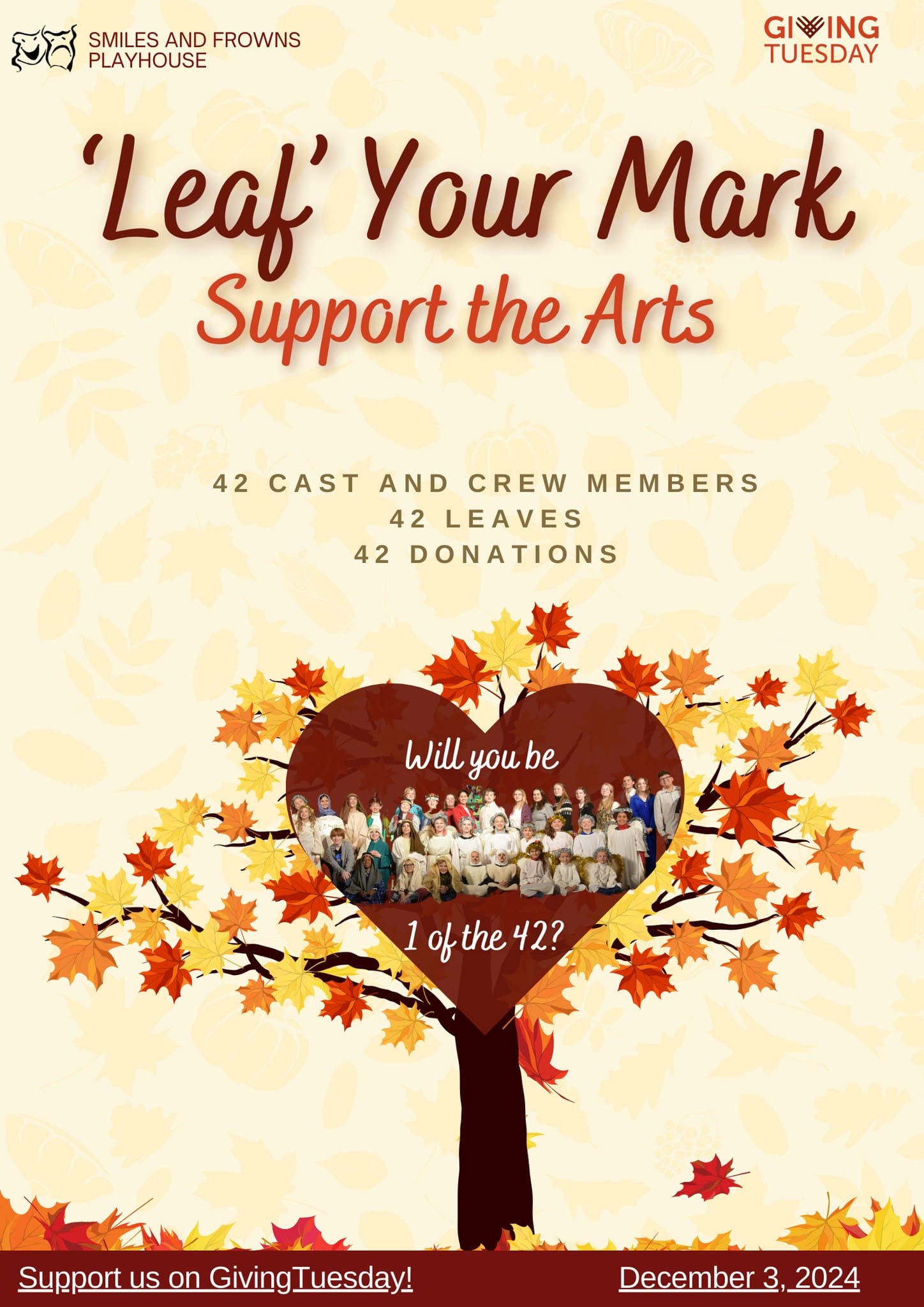 “Leaf” Your Mark: Support the Arts on Giving Tuesday